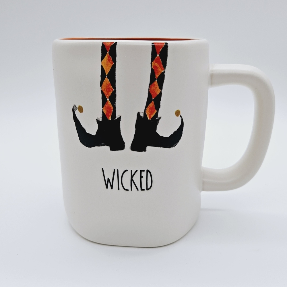 RAE DUNN | "Wicked" witch legs Halloween holiday mug